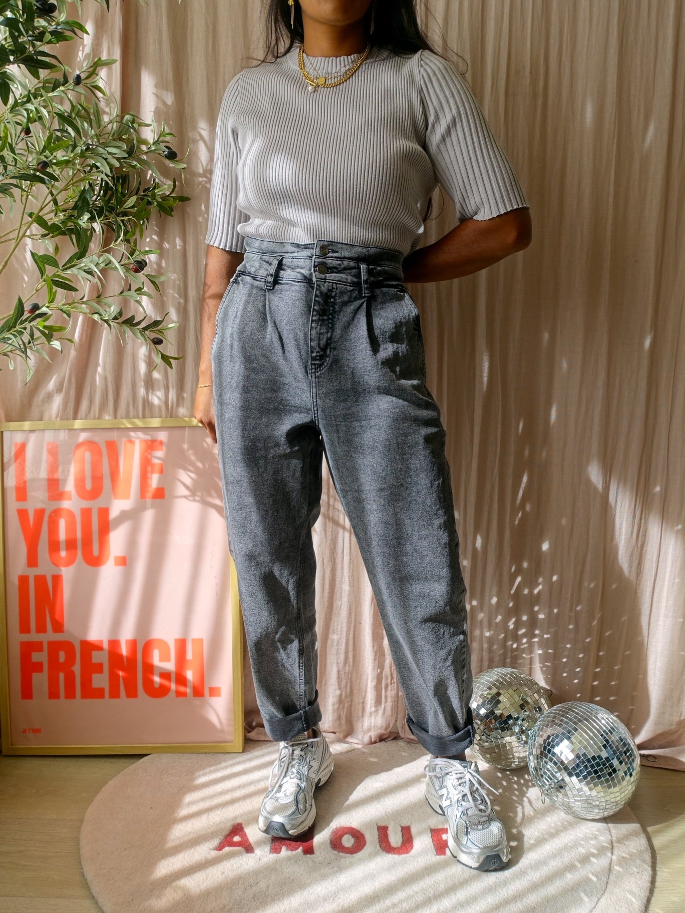Co'couture daktona high waist paperbag jeans