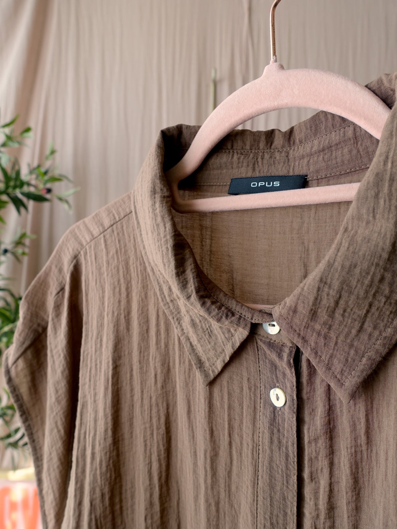 OPUS fadri ecovero™ viscose blouse cacoa