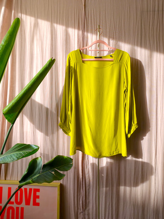 Opus viscose top apple green