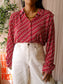 KYRA stretch jersey graphic blouse jessie