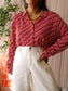 KYRA stretch jersey graphic blouse jessie