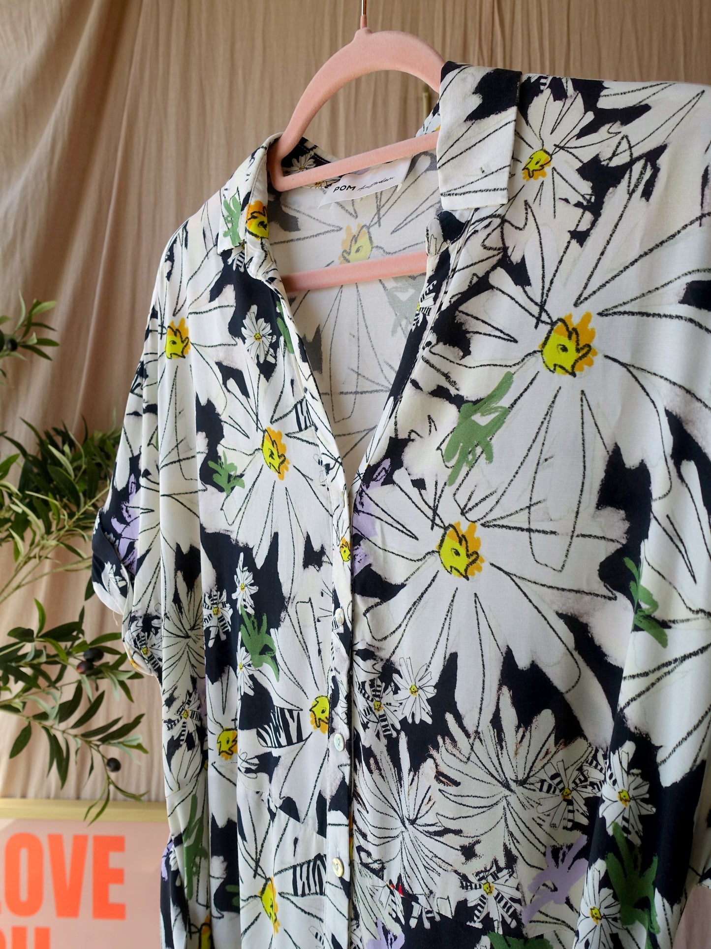 POM Amsterdam cupromix floral jurk