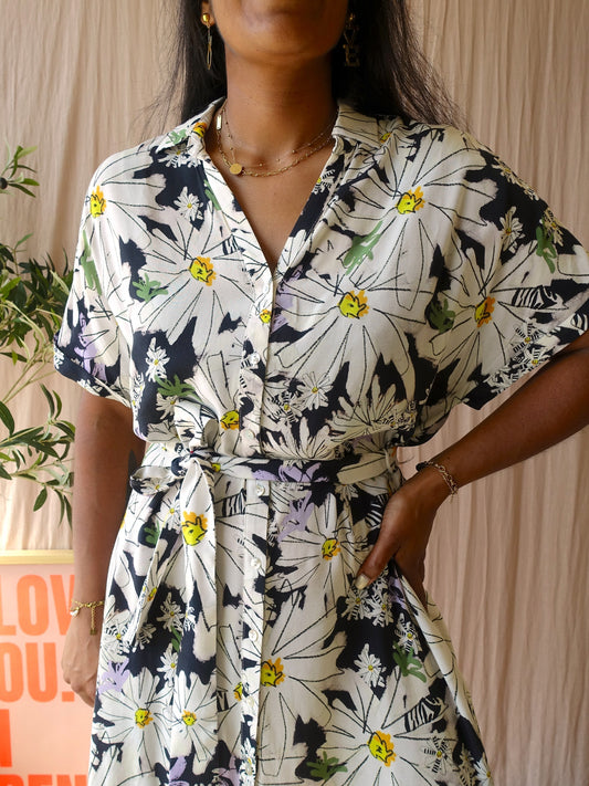 POM Amsterdam cupromix floral jurk