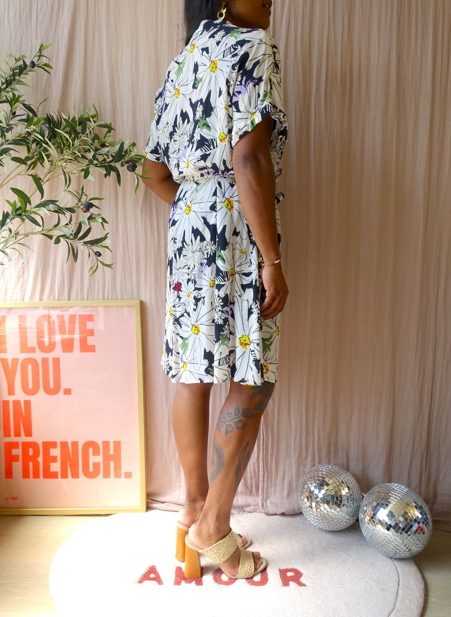 POM Amsterdam cupromix floral jurk