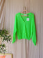POM Amsterdam relaxed fit knit cardigan flash green