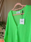 POM Amsterdam relaxed fit knit cardigan flash green