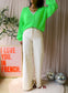POM Amsterdam relaxed fit knit cardigan flash green