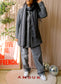 Paul & Joe sister wool coat charcoal grey