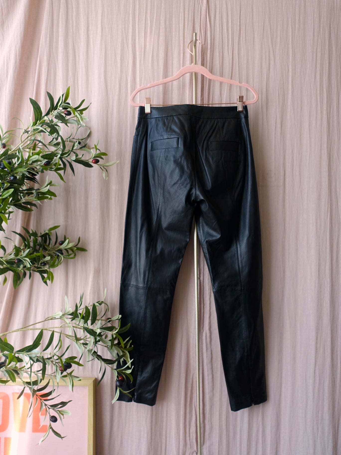 Paule Ka 100% lamb leather pants zwart