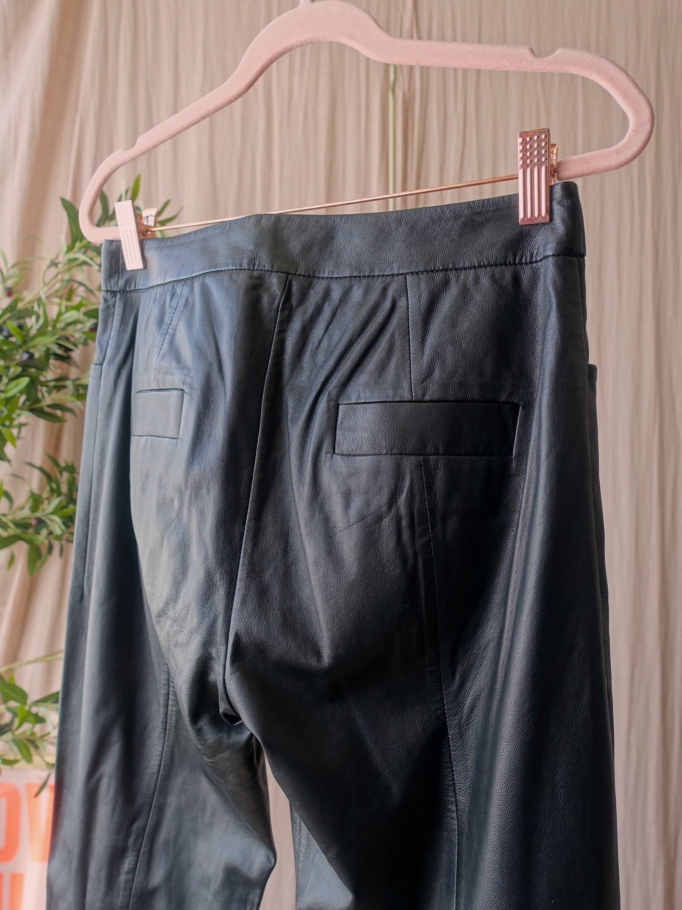 Paule Ka 100% lamb leather pants zwart