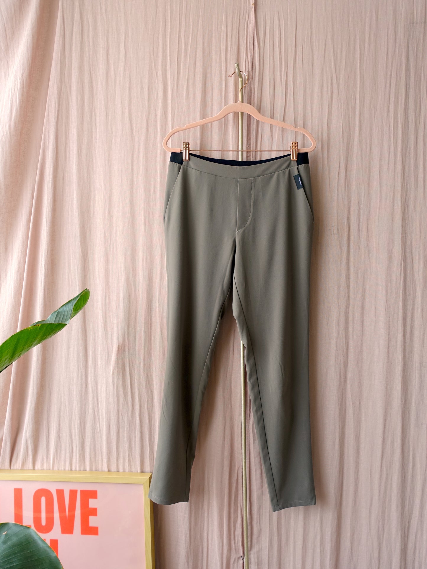 Penn & Ink stretch trousers grijsgroen