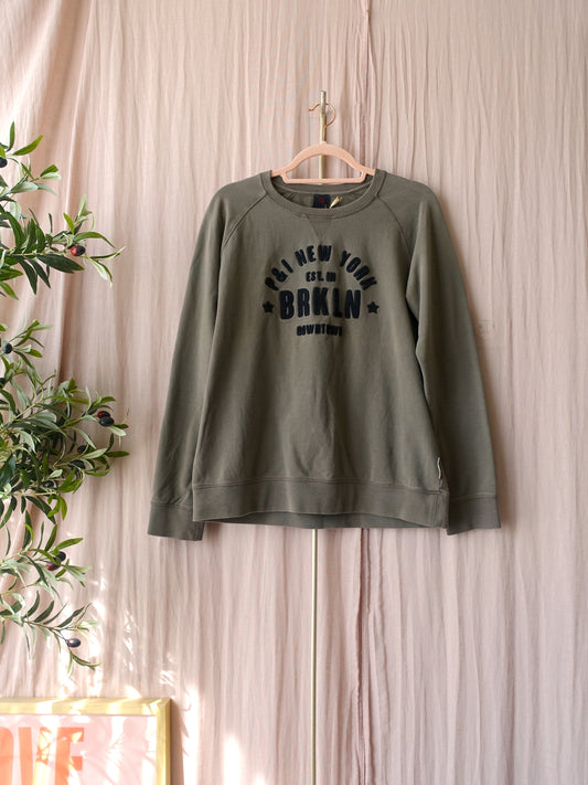 Penn & Ink soft BRKLN sweater mud