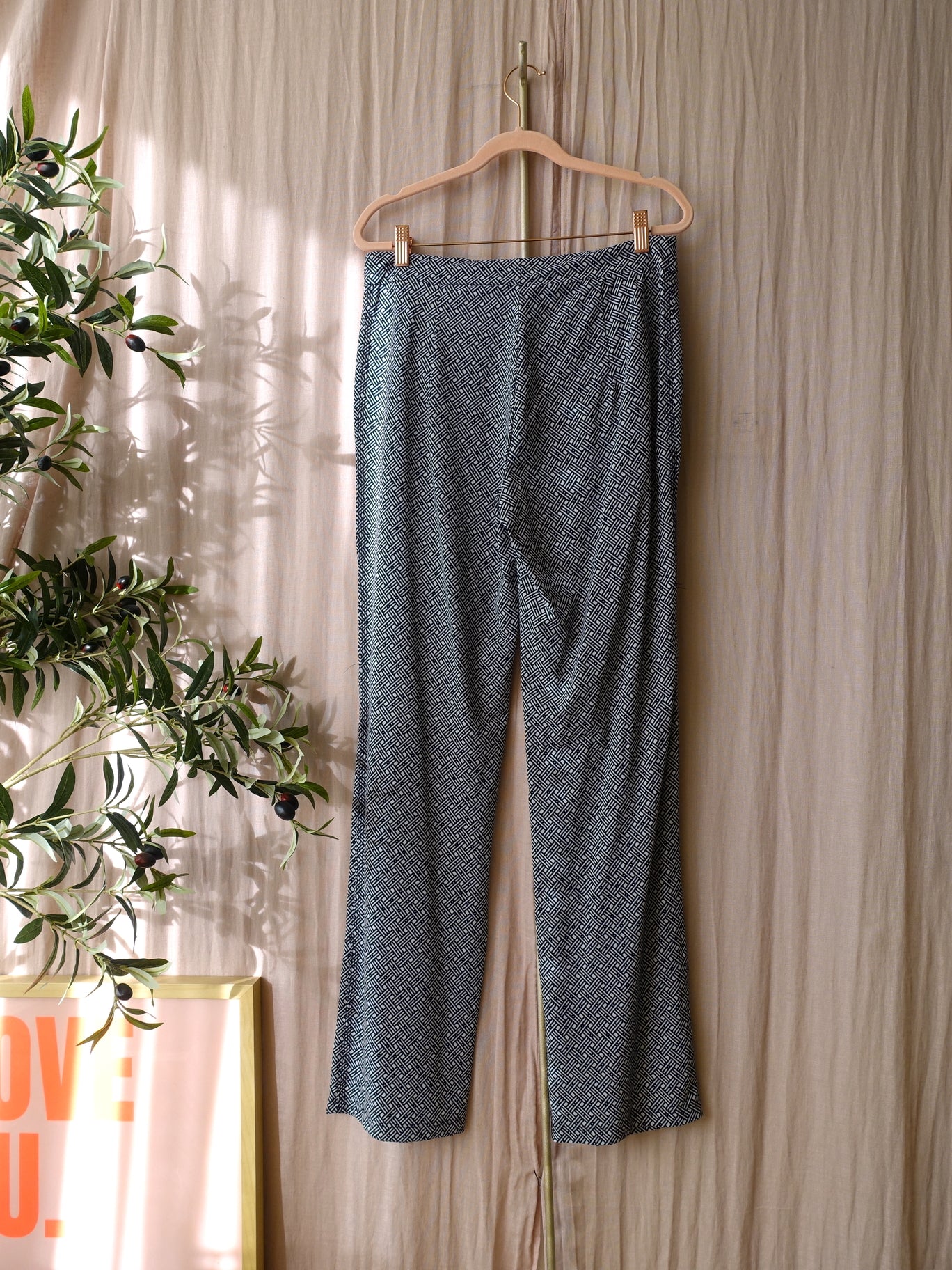 Penn & Ink travel quality straight pantalon