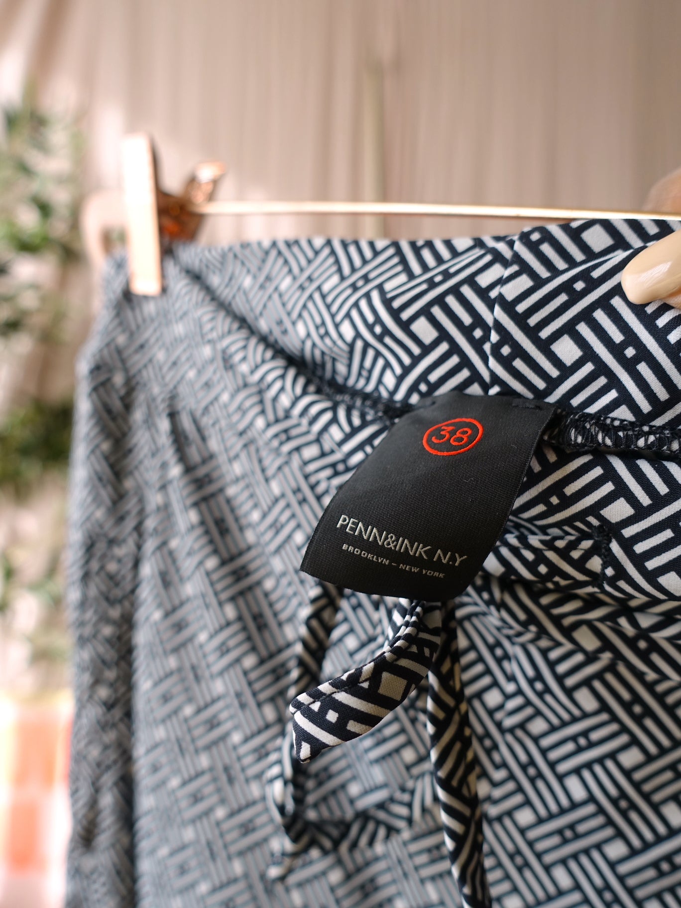 Penn & Ink travel quality straight pantalon