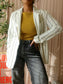 Pennyblack punto jersey pinstripe blazer ecru