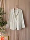 Pennyblack punto jersey pinstripe blazer ecru