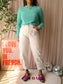 People's Republic Of Cashmere women's fitted roundneck spearmint