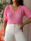 Peppercorn rosalia knit tee bubblegum pink