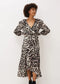 Phase Eight chelsie leopard wrap midi jurk