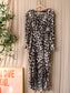 Phase Eight chelsie leopard wrap midi jurk