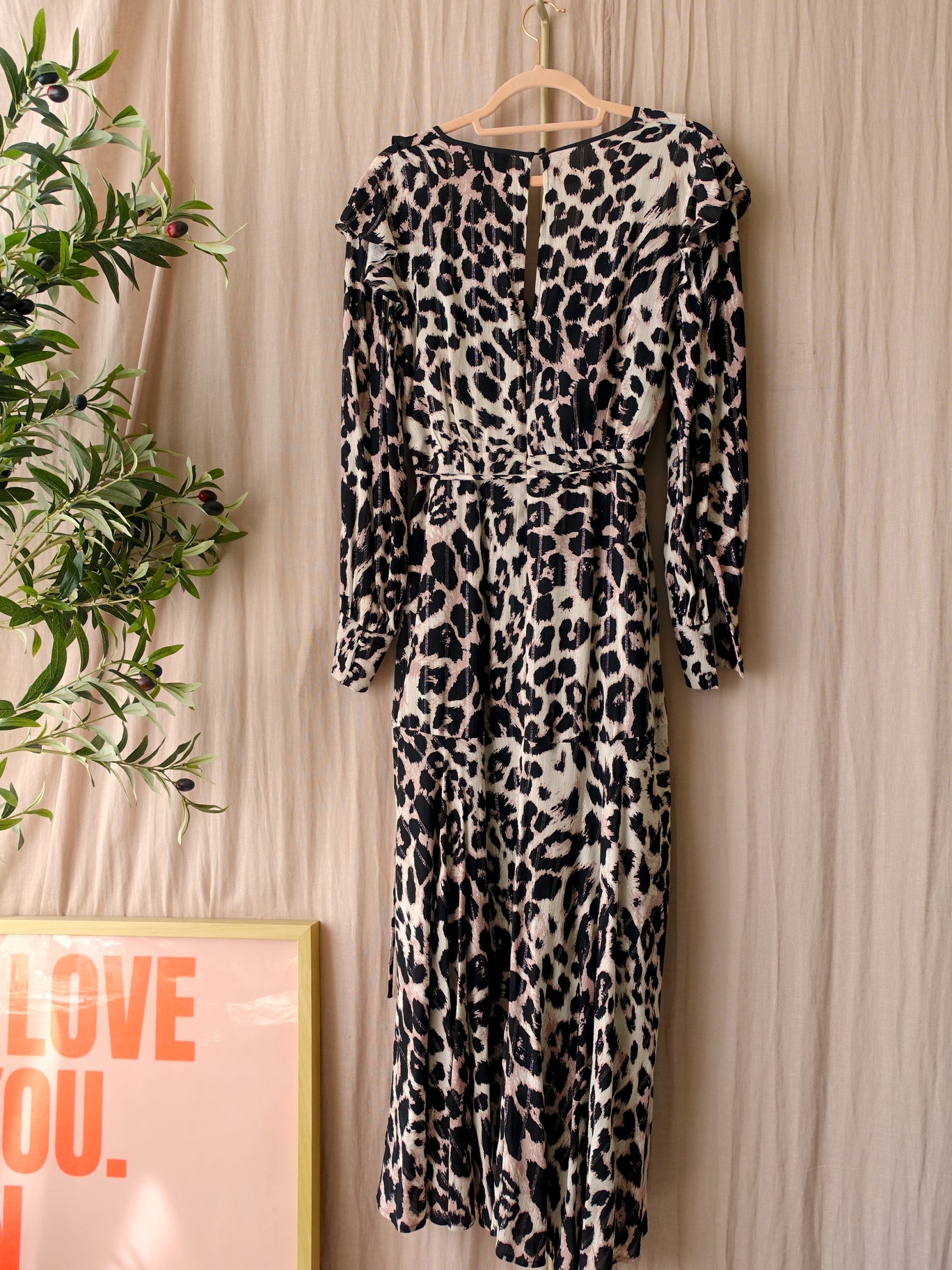 Phase Eight chelsie leopard wrap midi jurk