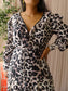 Phase Eight chelsie leopard wrap midi jurk