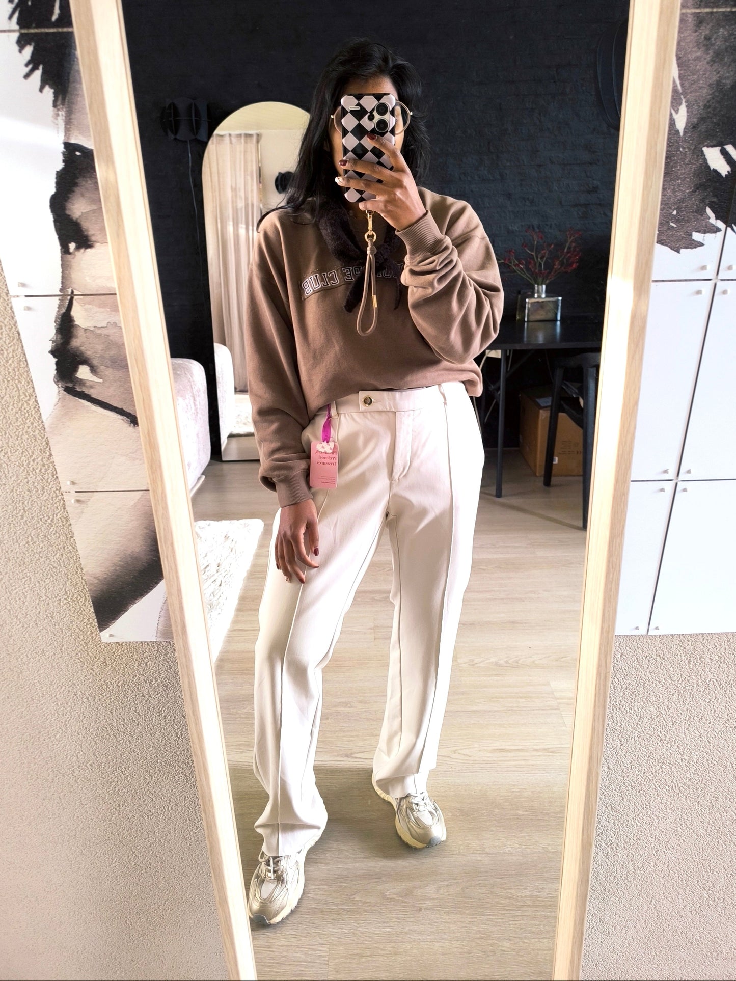 Zerres straight fit pantalon ecru