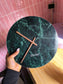 Zuiver marble wandklok emerald green