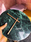Zuiver marble wandklok emerald green