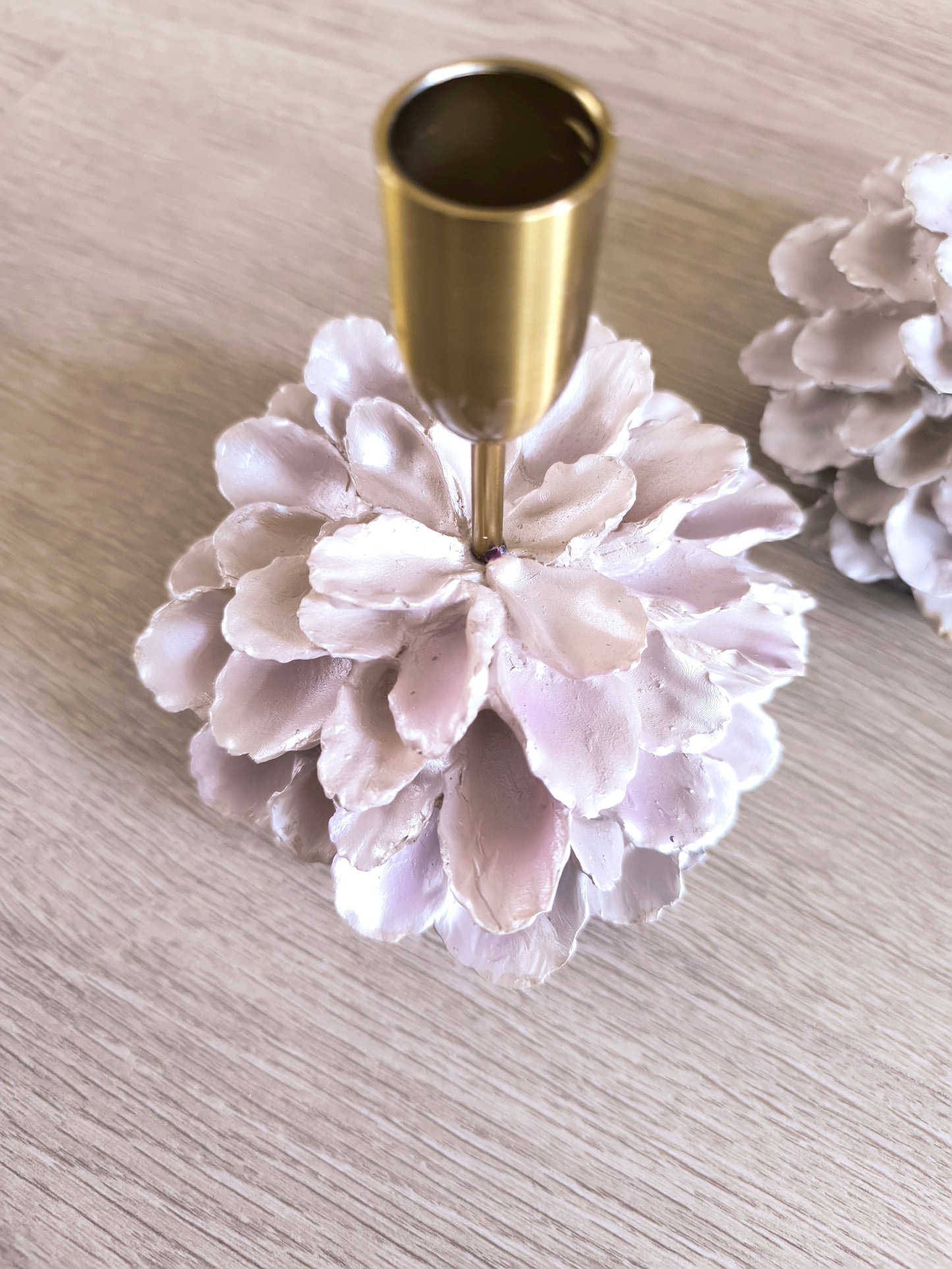 Coco Maison kandelaren set floral blush messing