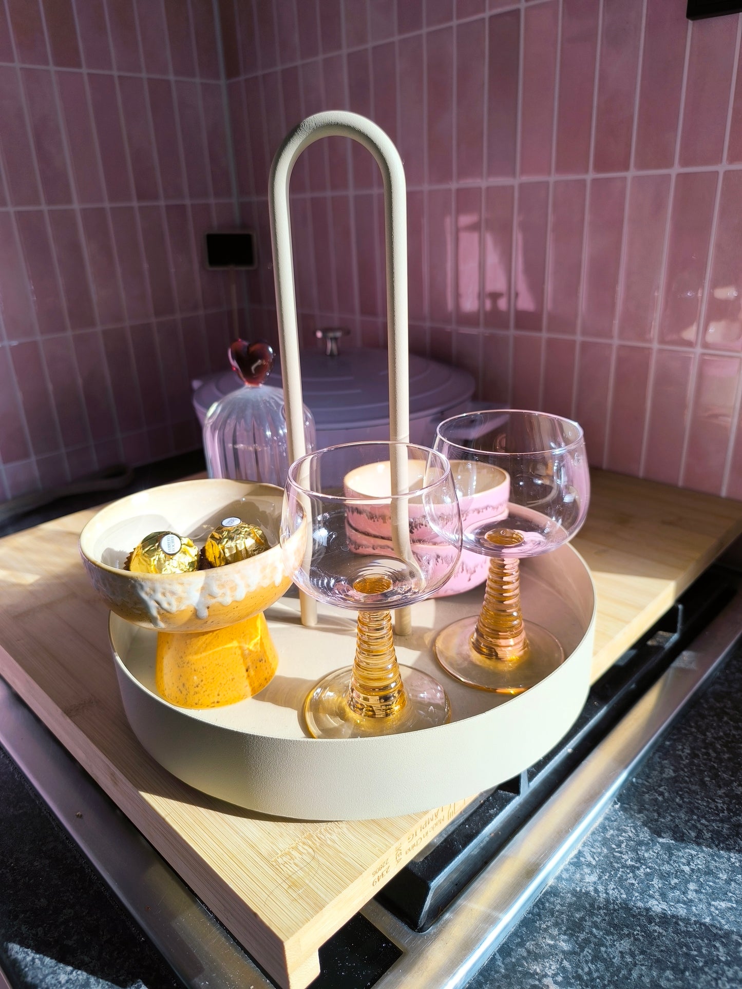 Ferm Living grib tray in cashmere beige