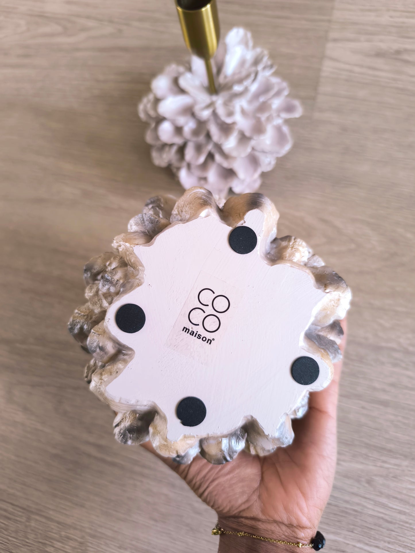 Coco Maison kandelaren set floral blush messing