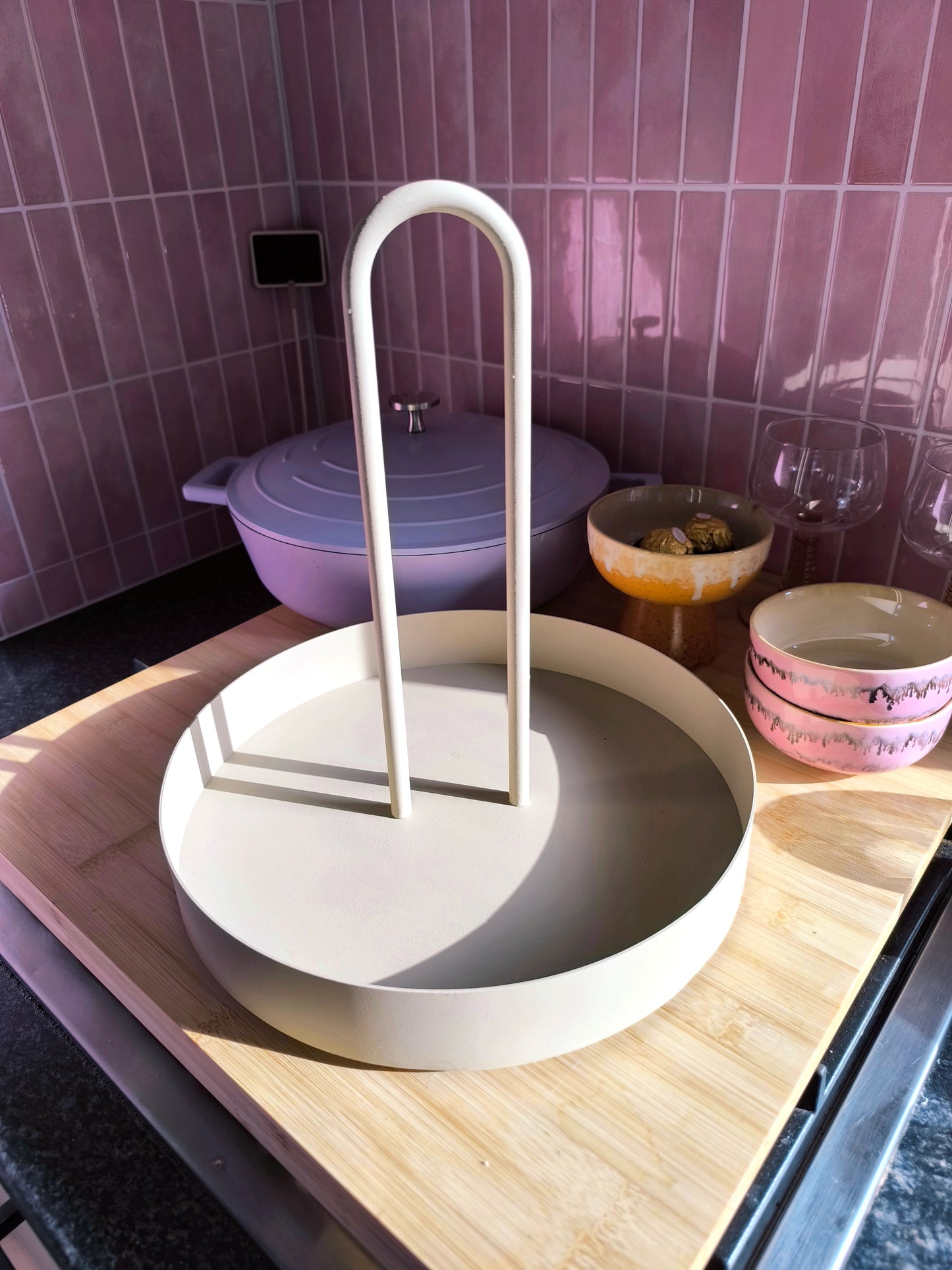 Ferm Living grib tray in cashmere beige