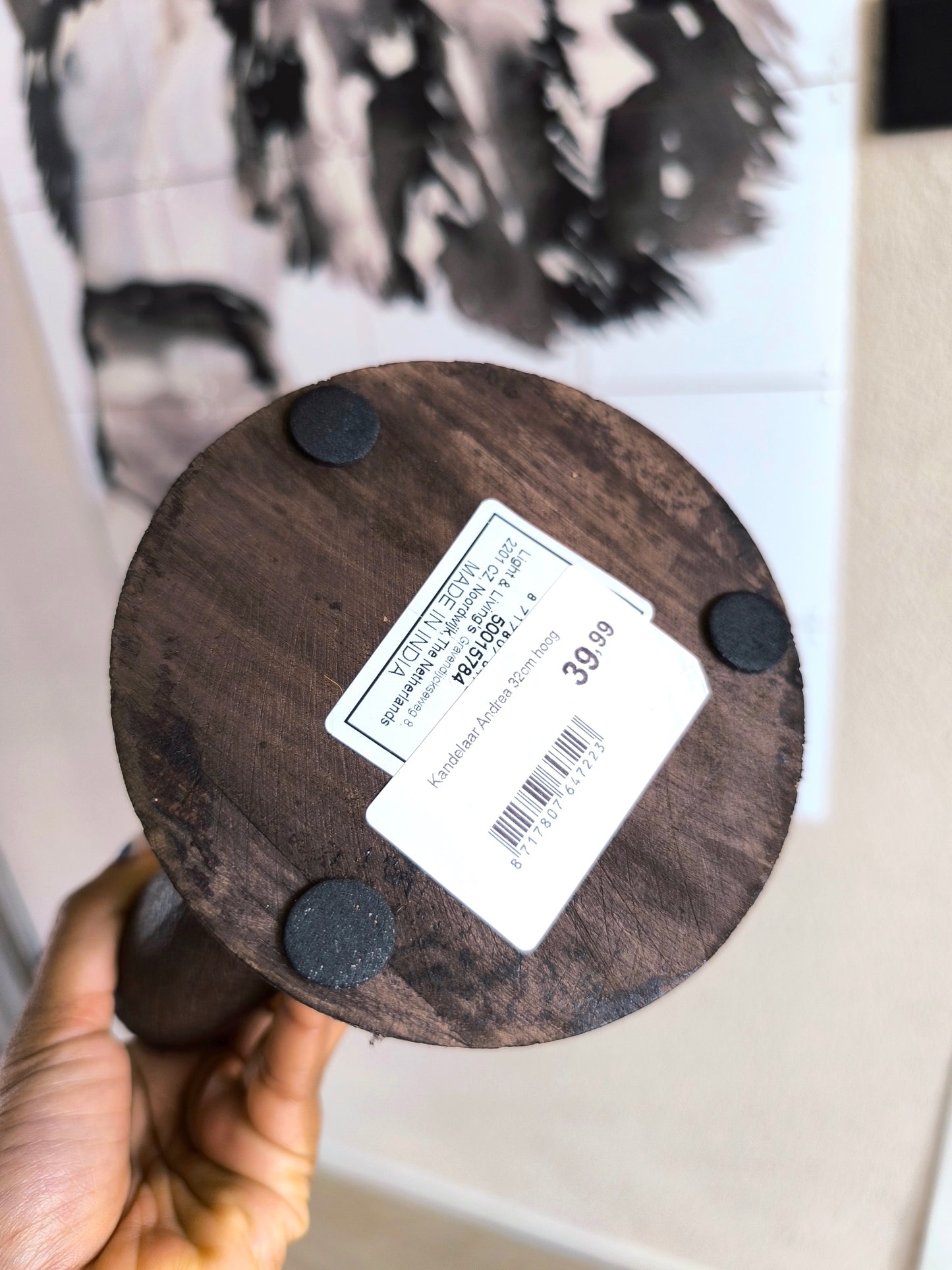 Light & Living andrea kandelaar mango hout