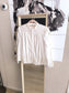 Sissy-Boy poplin cotton broderie shirt crisp white