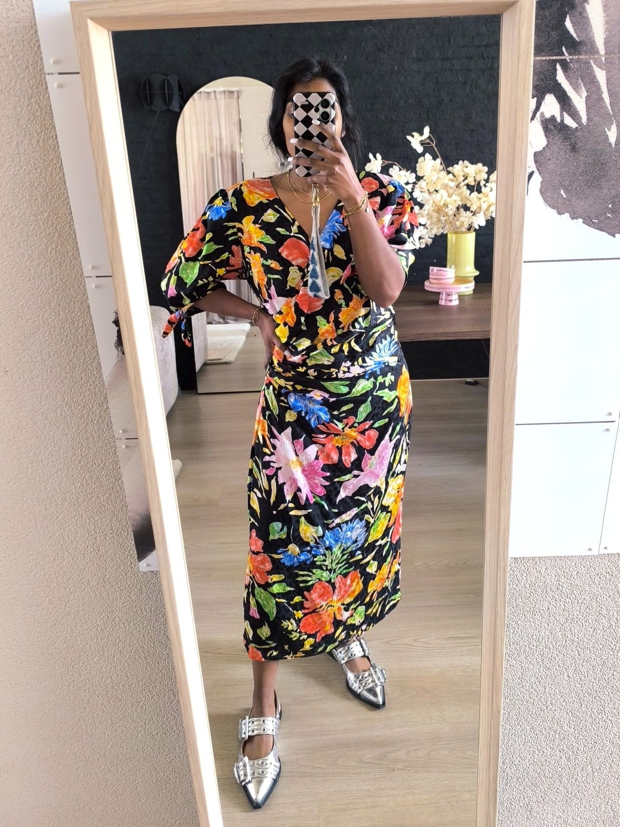 Louis Féraud original designer 100% silk dress