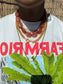 Zusss SS26 kralenketting donkerbruin