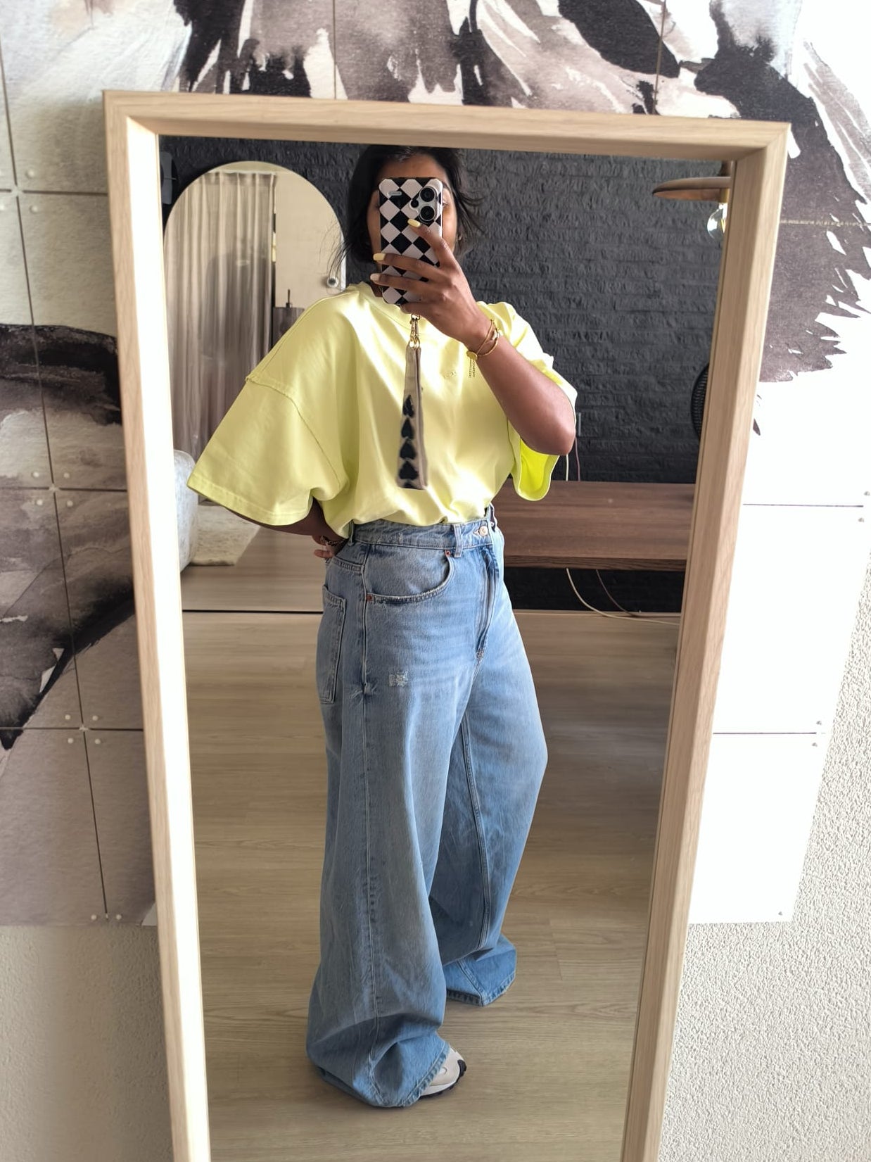 Gestuz jio oversized cotton tee luminary washed yellow