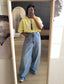 Gestuz jio oversized cotton tee luminary washed yellow
