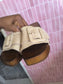 Notre-V chunky western mules beige / brown
