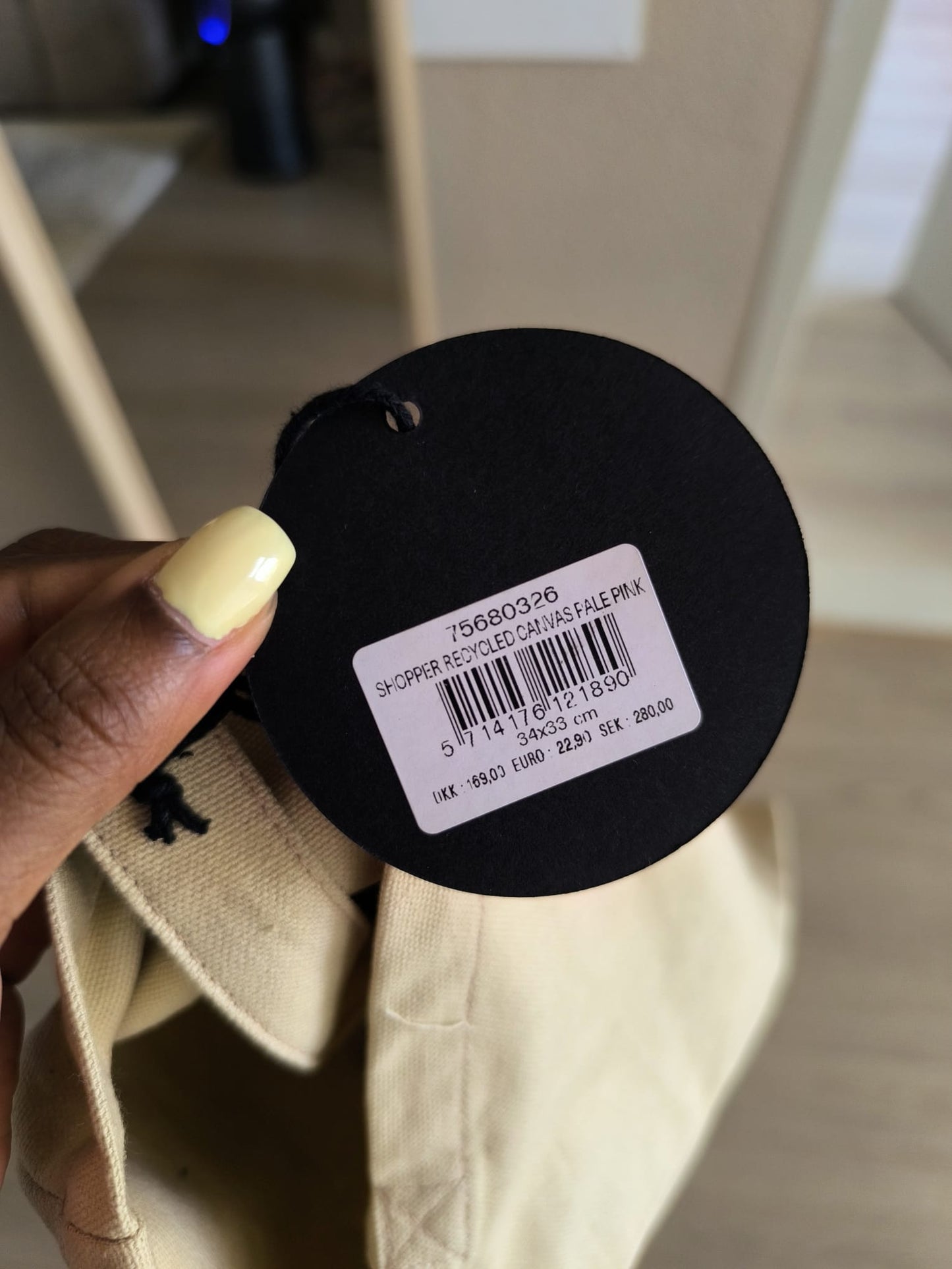 Núnoo recycled canvas shopper tote bag