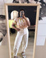 GRATIS BIJ BESTEDING V.A. €100 - Her. marble print top ecru