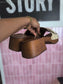 Notre-V chunky western mules beige / brown