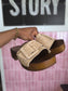Notre-V chunky western mules beige / brown
