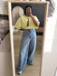 Gestuz jio oversized cotton tee luminary washed yellow