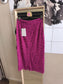 IVY OAK Sophia lace pencil skirt magenta pink