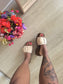 Notre-V chunky western mules beige / brown
