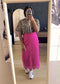 IVY OAK Sophia lace pencil skirt magenta pink