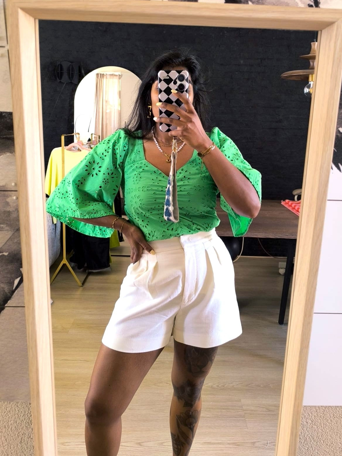 Scotch & Soda broderie anglaise cropped top