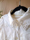 Nukus cotton & sequin blouse crisp white